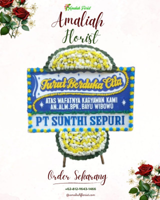 Papan Bunga Duka di Balai Panjang